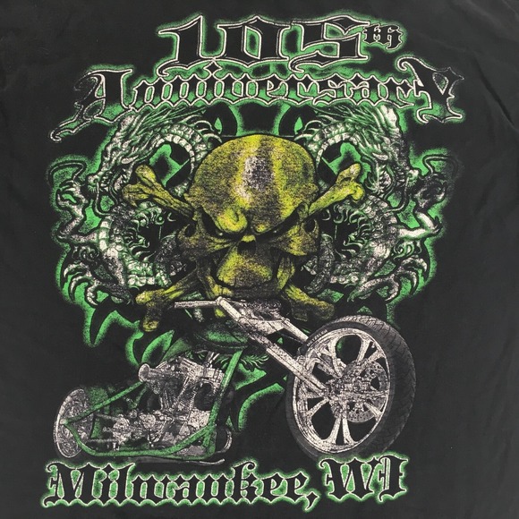 Delta Pro Weight XL T-Shirt Celebrating Harley-Davidson's 105th Anniversary SS - Picture 4 of 8